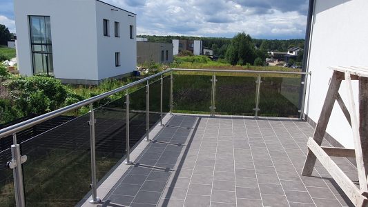 balkono turėklai